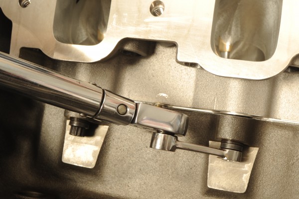 torqueing down intake bolts with an extension