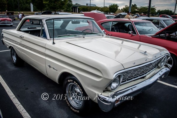 white Ford falcon sprint v8 hardtop coupe