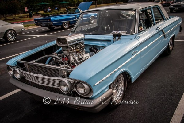 hot rod vintage ford fairlane drag car