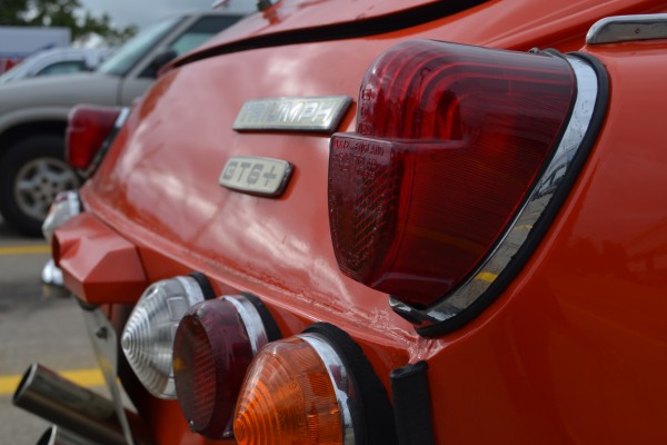 rear taillights on a 1969 triumph spitfire Mk. III GT6+