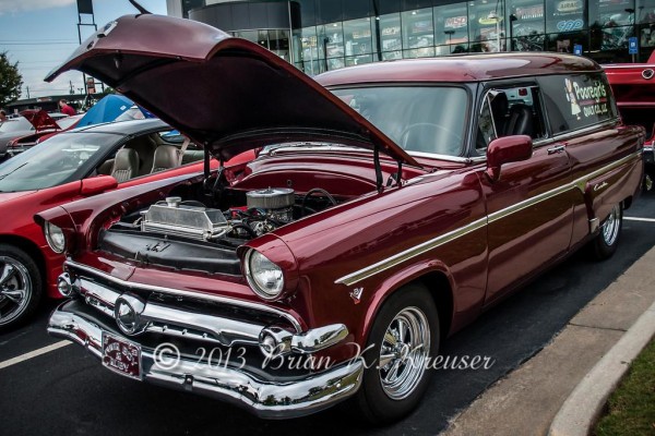 1950s era ford sedan delivery panel truck