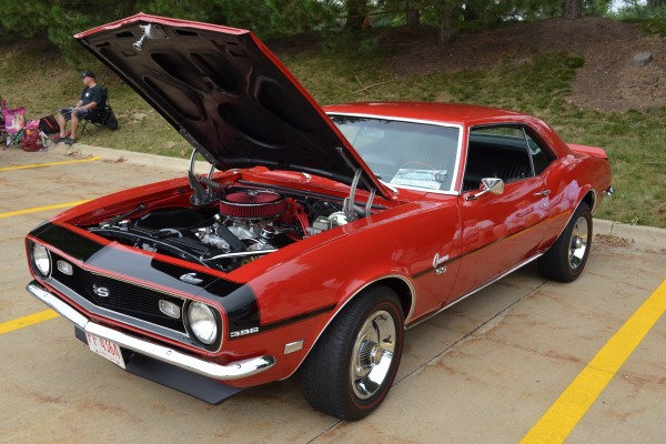 red 1968 chevy camaro 22 396