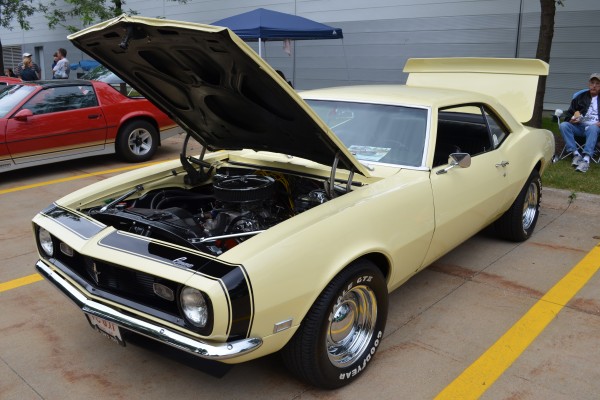 white 1968 chevy camaro