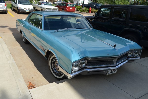 vintage 1969 buick sedan at a classic car show