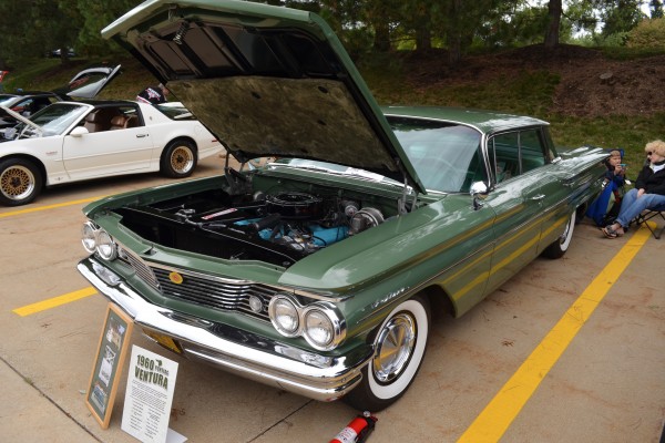 1960 pontiac ventura sedan at a car show