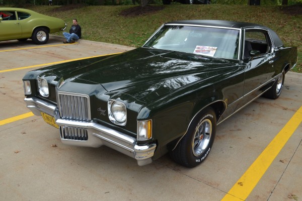 Green Pontiac Grand Prix Colonnade Coupe
