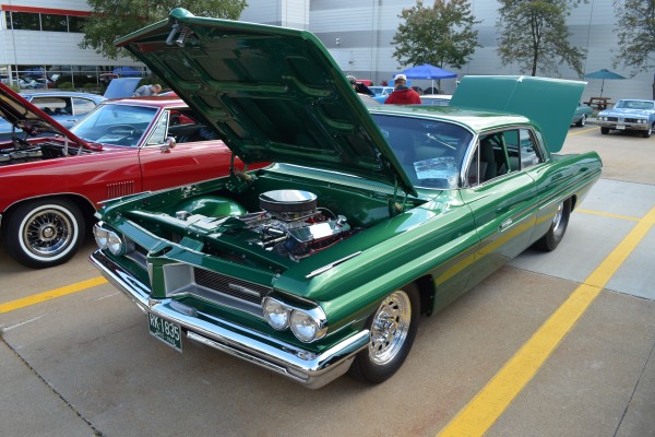 Green Pontiac custom street rod