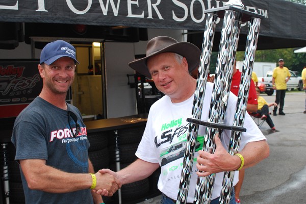 Danny Popp with Holley CEO Tom Tomlinson