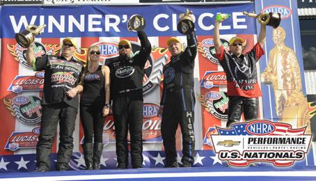 NHRA Indy winners circle 2013