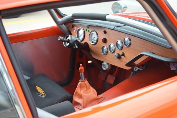 interior of a 1969 triumph spitfire Mk. III hardtop coupe