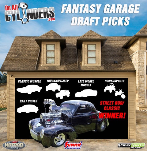 Fantasy garage artwork - Street Rod