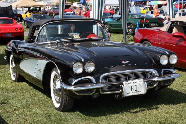 black 1961 corvette at Corvettes at Carlisle, 2013