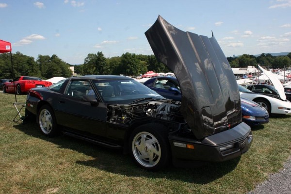 Black C4 Corvette at Corvettes at Carlisle, 2013