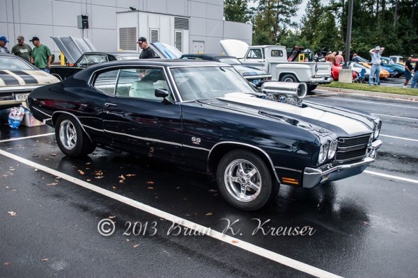 Chevy Chevelle SS 454 with Hilborn scoop and dual quads