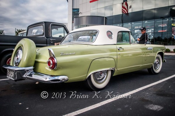 classic ford thunderbird coupe with continental kit
