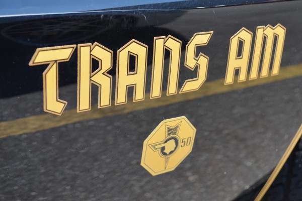 trans am decal on a 1976 pontiac trans am
