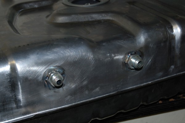 fuel line fittings on a Spectra Premium gas tank
