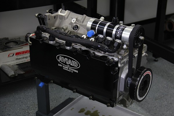 aviaid dry sump oil pan for gm ls engines