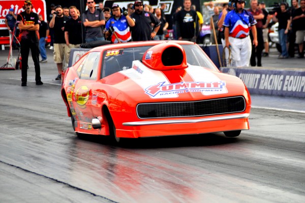marco abruzzi top sportsman drag car launching at a race