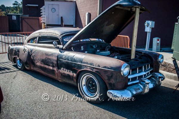 modified Cadillac postwar coupe rat rod