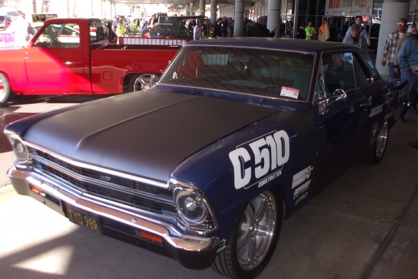Chevy 2 Nova Custom pro touring restomod displayed at SEMA 2013