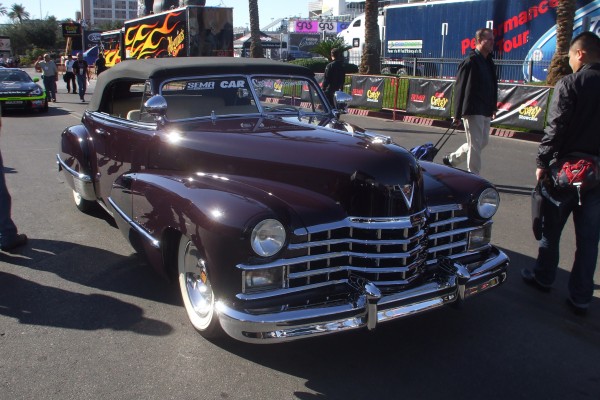 vintage prewar cadillac coupe displayed at SEMA 2013