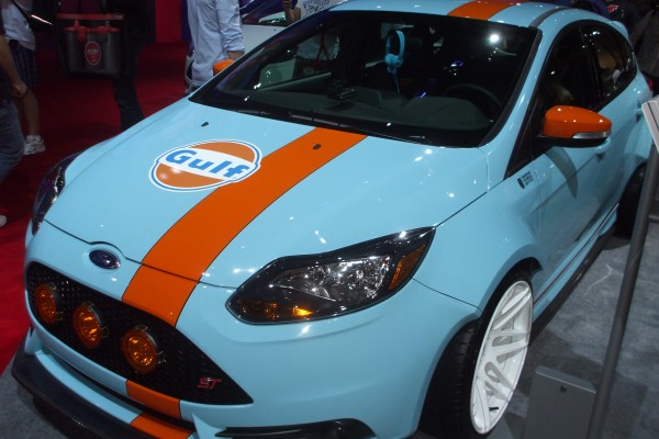 Ford fiesta ST in gulf livery