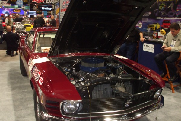 vintage restomod ford mustang displayed at SEMA 2013