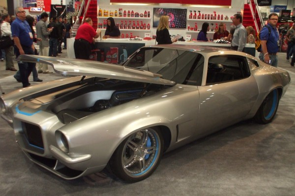 split bumper Camaro custom show car displayed at SEMA 2013