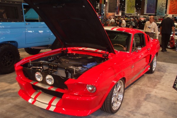 vintage ford mustang pro touring custom displayed at SEMA 2013