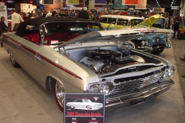 1962 chevy impala convertible show car displayed at SEMA 2013