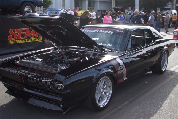 side quarter view of a classic mercury cougar Pro Touring restomod