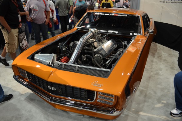 first gen custom chevy camaro rs ss on display at SEMA 2013
