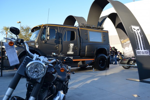 harley davidson motorcycle display at SEMA 2013