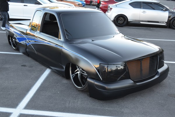 chevy silverado custom lowrider displayed at SEMA 2013