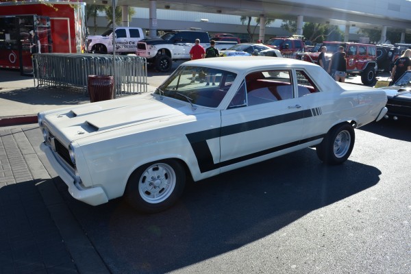 pro touring style restomod coupe displayed at SEMA 2013