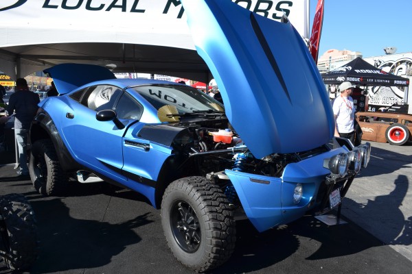 local motors rally fighter displayed at SEMA 2013