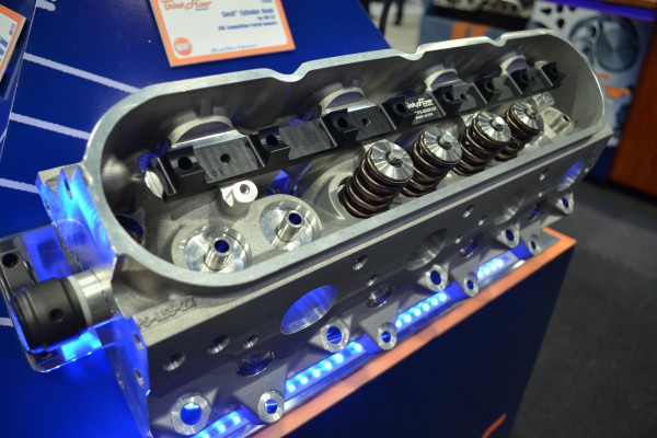 Trick Flow Cylinder head displayed at SEMA 2013