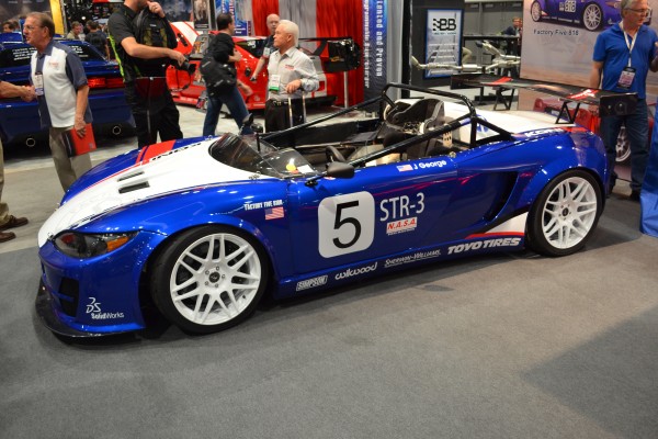 factory five race car coupe displayed at SEMA 2013