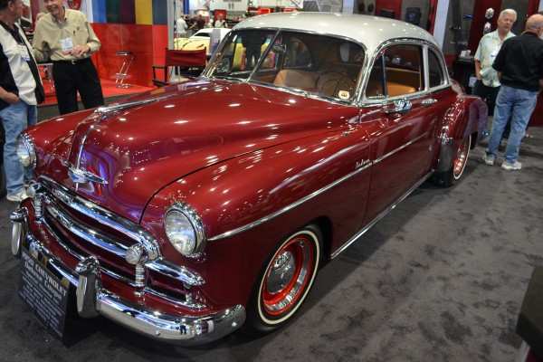 1950 chevy deluxe coupe at SEMA 2013