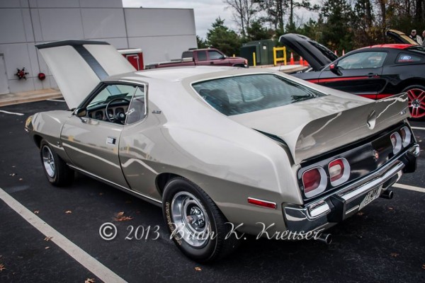 rear bumper view of an AMC Javelin AMX