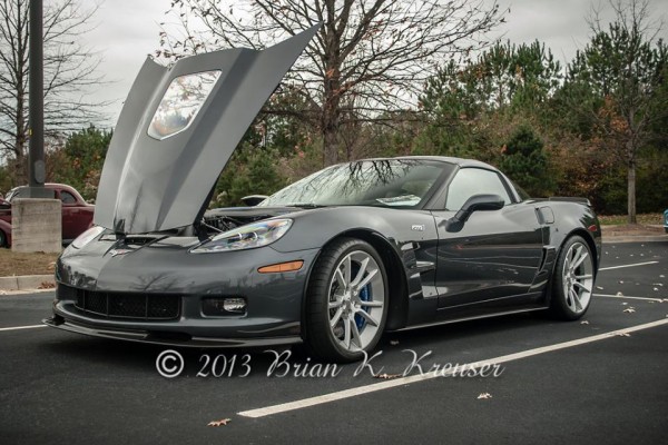 silver c6 corvette zr1