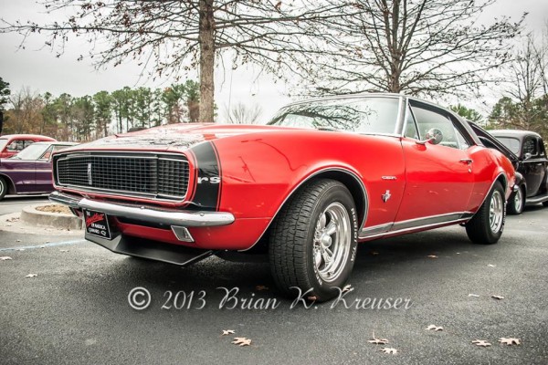 red and black 1967 chevy camaro rs rally sport
