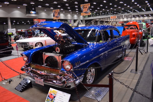 supercharged hot rod custom 1957 Chevy Bel Air