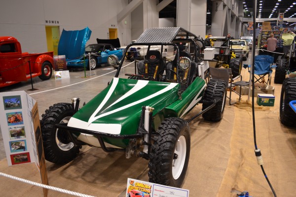 Vintage sand rail style dune buggy hopper