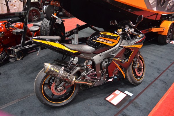Cincinnati Bengals themed sport bike