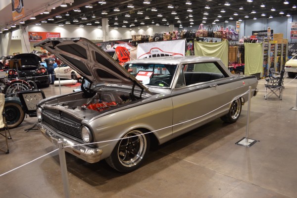 Customized Chevy 2 Nova At Indoor Car Show