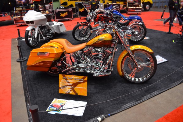custom harley fat boy bagger motorcycle