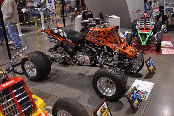 Customized hill climb atv
