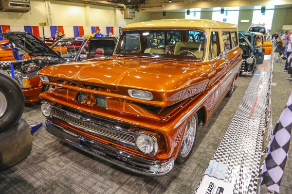 Custom chevy suburban hot rod truck